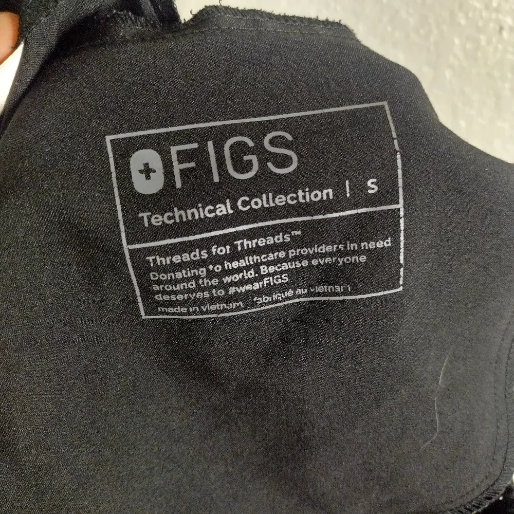 Figs Tansen Jogger Scrub Pants Black Sz S